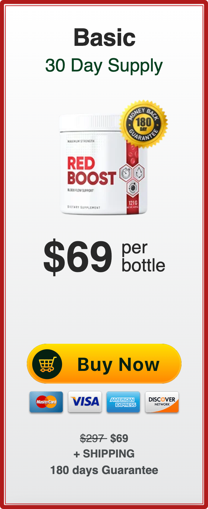 RedBoost™ - 1 Bottle