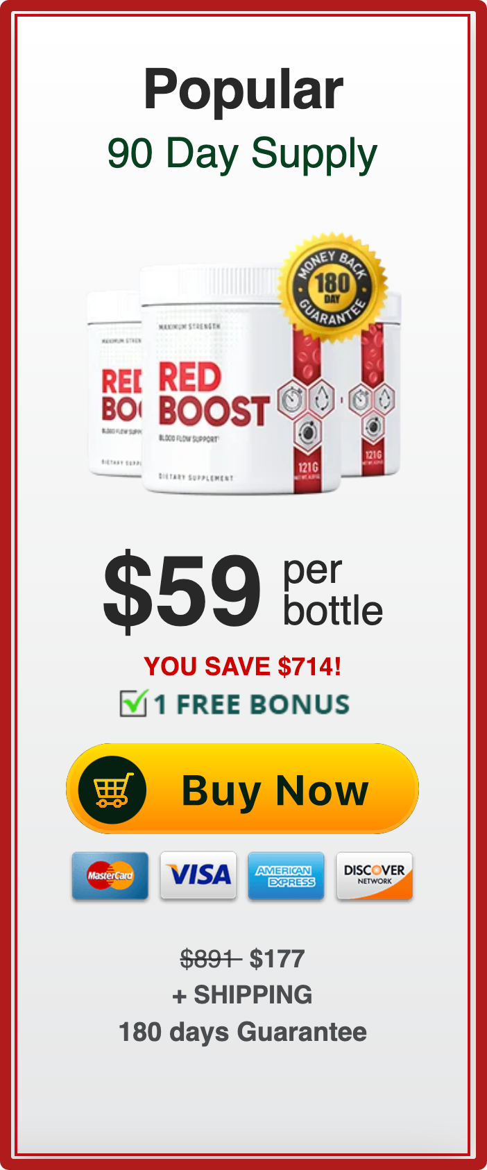 RedBoost™ - 3 Bottle