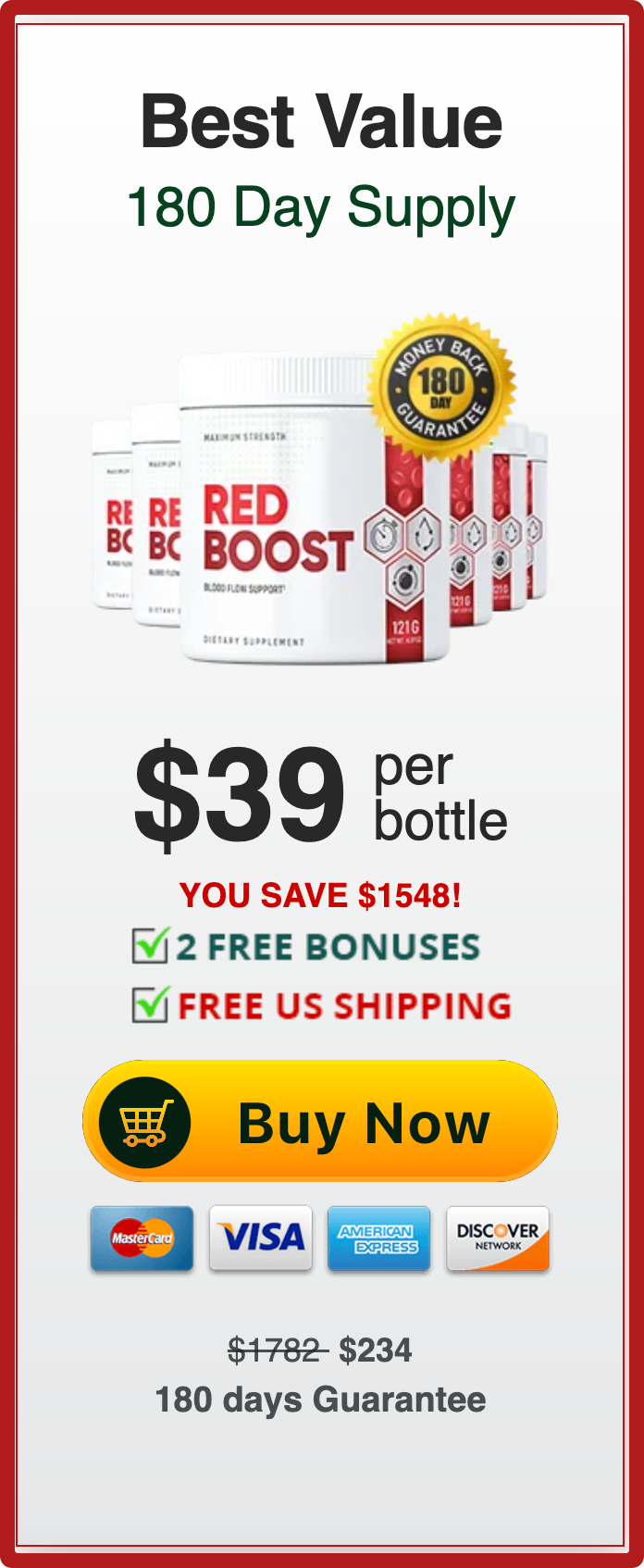 RedBoost™ - 6 Bottle